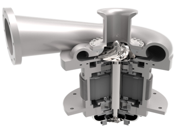 磁懸浮鼓風(fēng)機(jī)核心部位